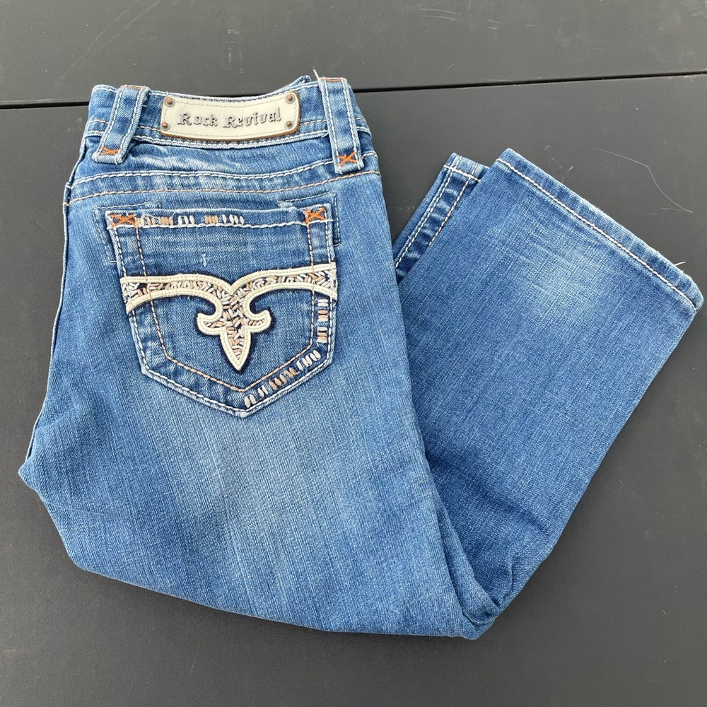 Rock Revival Cropped Jeans, Capri size 26